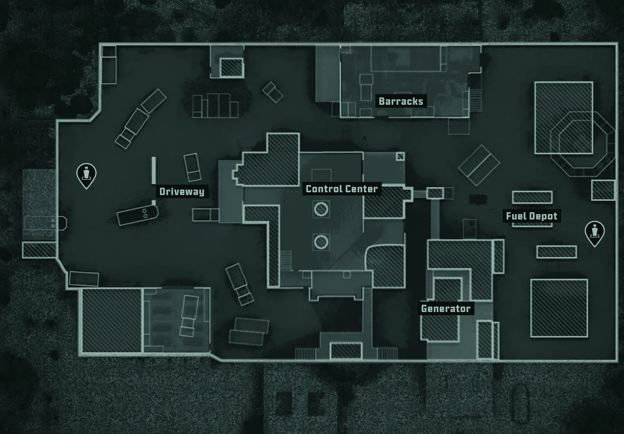 Sentry top-down tactical map