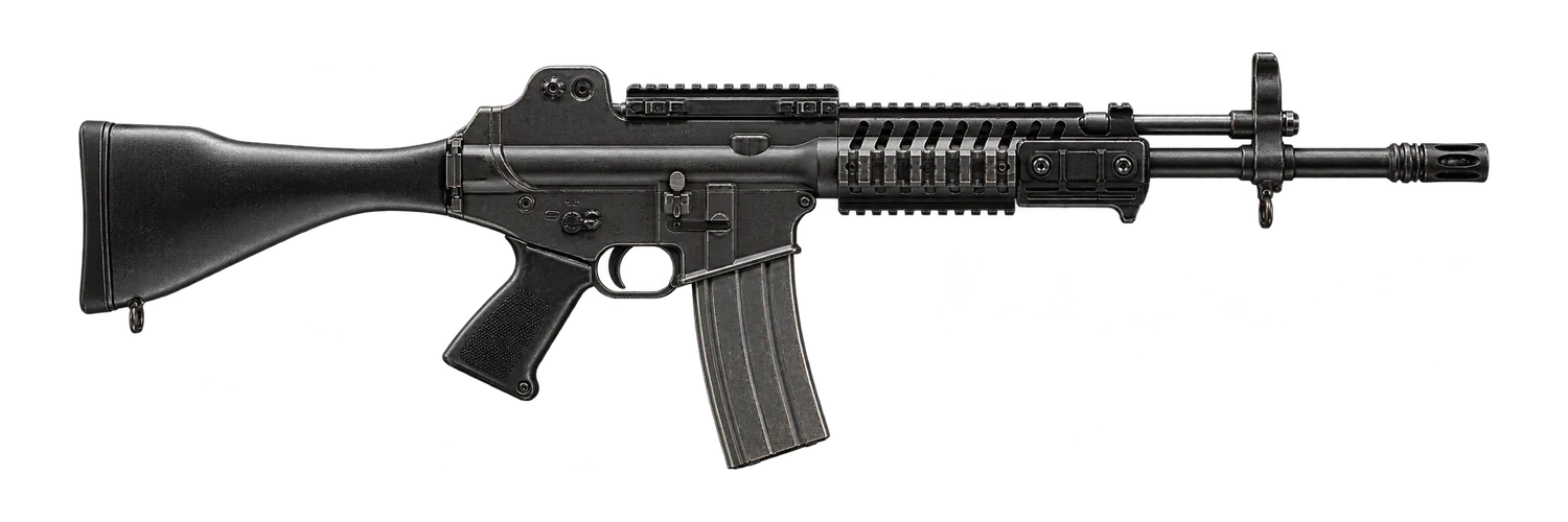 Hyeon Burst (Assault Rifle) side profile illustration
